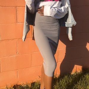 Boohoo Grey Midi Shirt